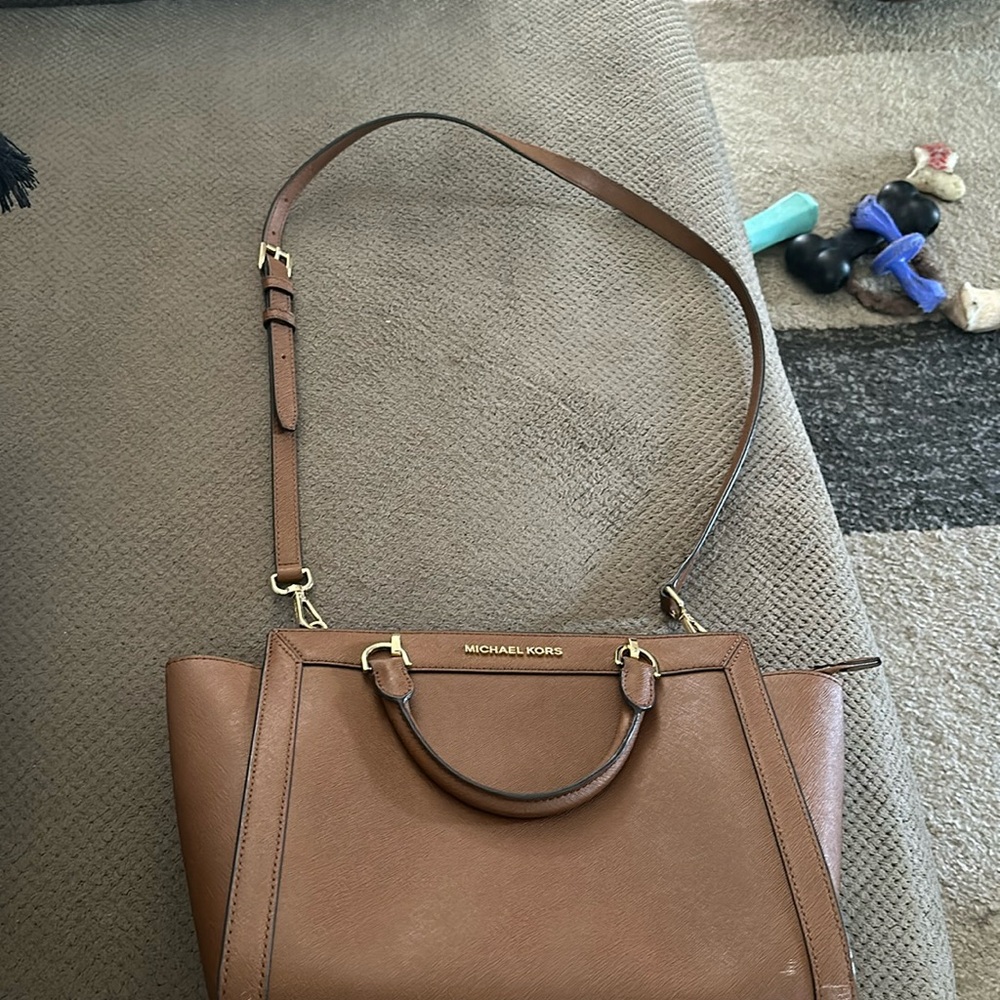 Michael Michael Kors “Brandi” LG TZ satchel leather